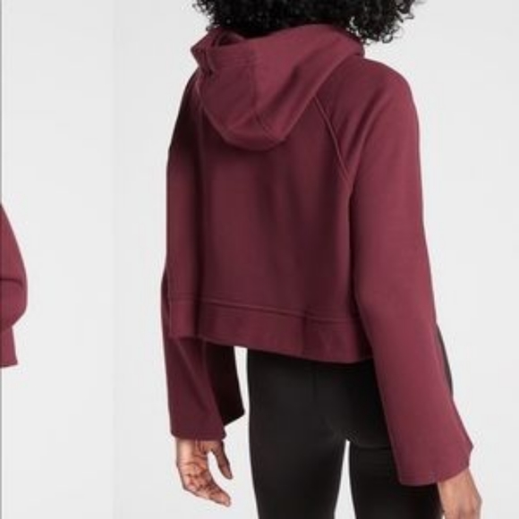 Athleta Steady State Crop Sweatshirt Hoodie New - Picture 2 of 8